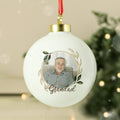 Personalised Photo Upload Memorial Christmas Tree Bauble