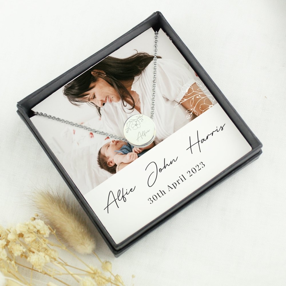Personalised Photo Upload Necklace And Box