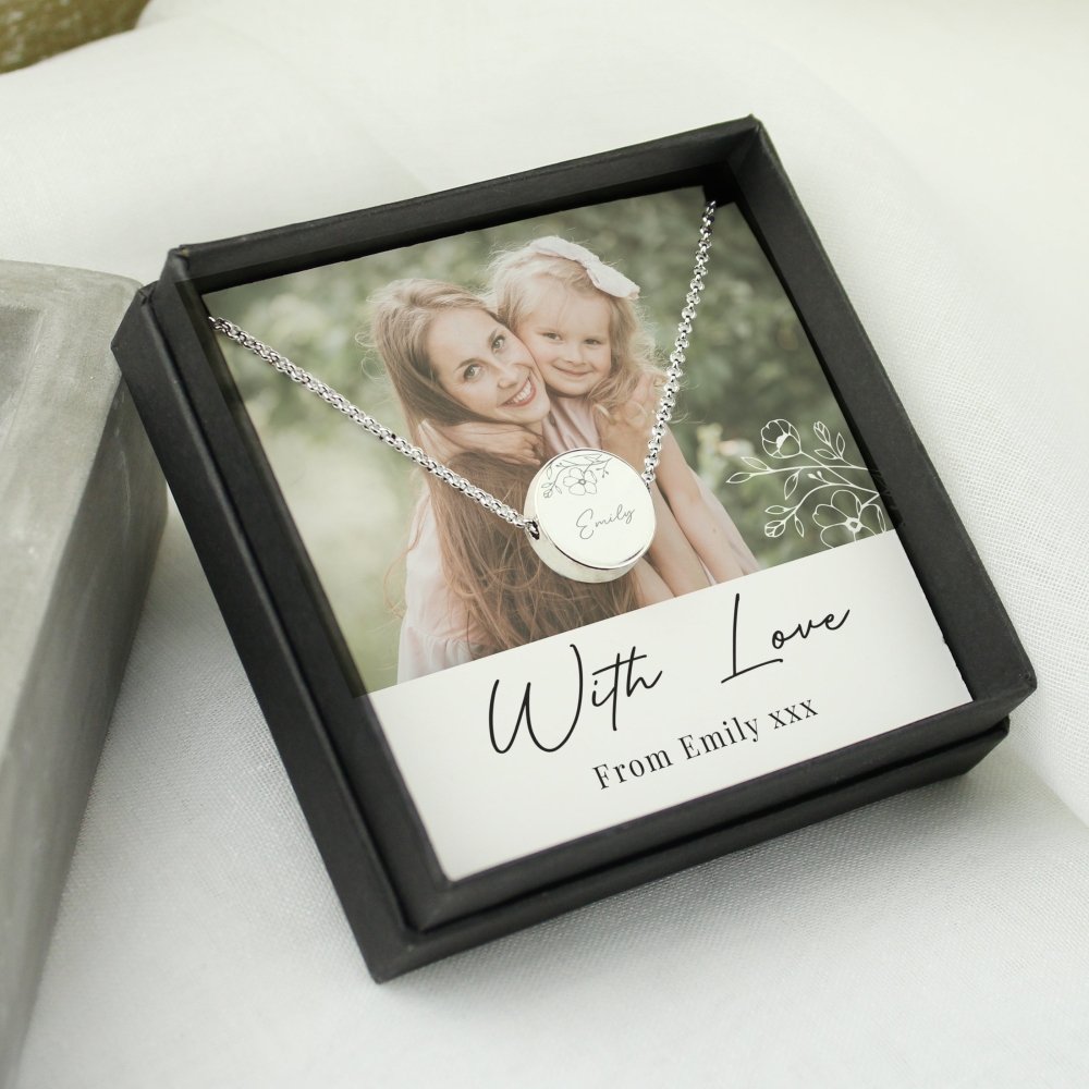 Personalised Photo Upload Necklace And Box
