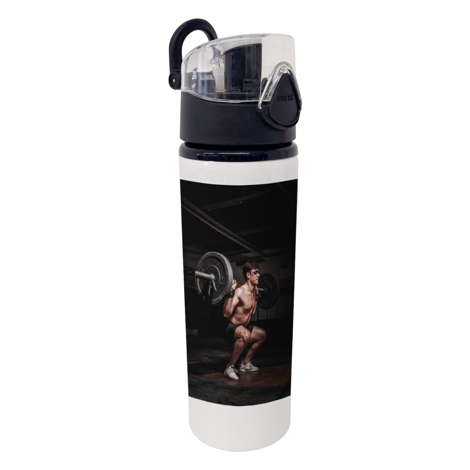 Personalised Photo Water Bottle With Flip Lid