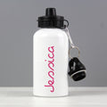 Personalised Pink Name Island Drinks Bottle