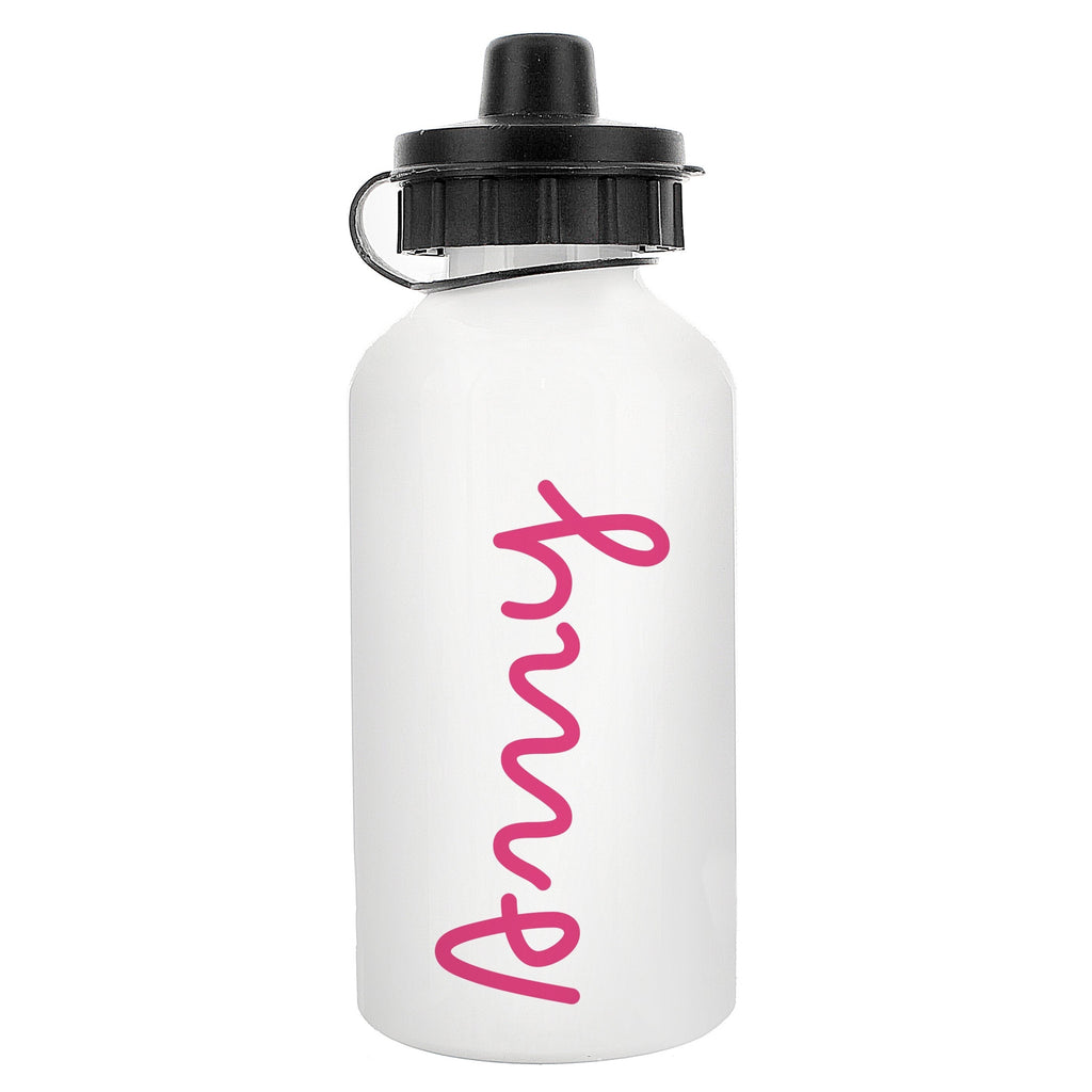 Personalised Pink Name Island Drinks Bottle