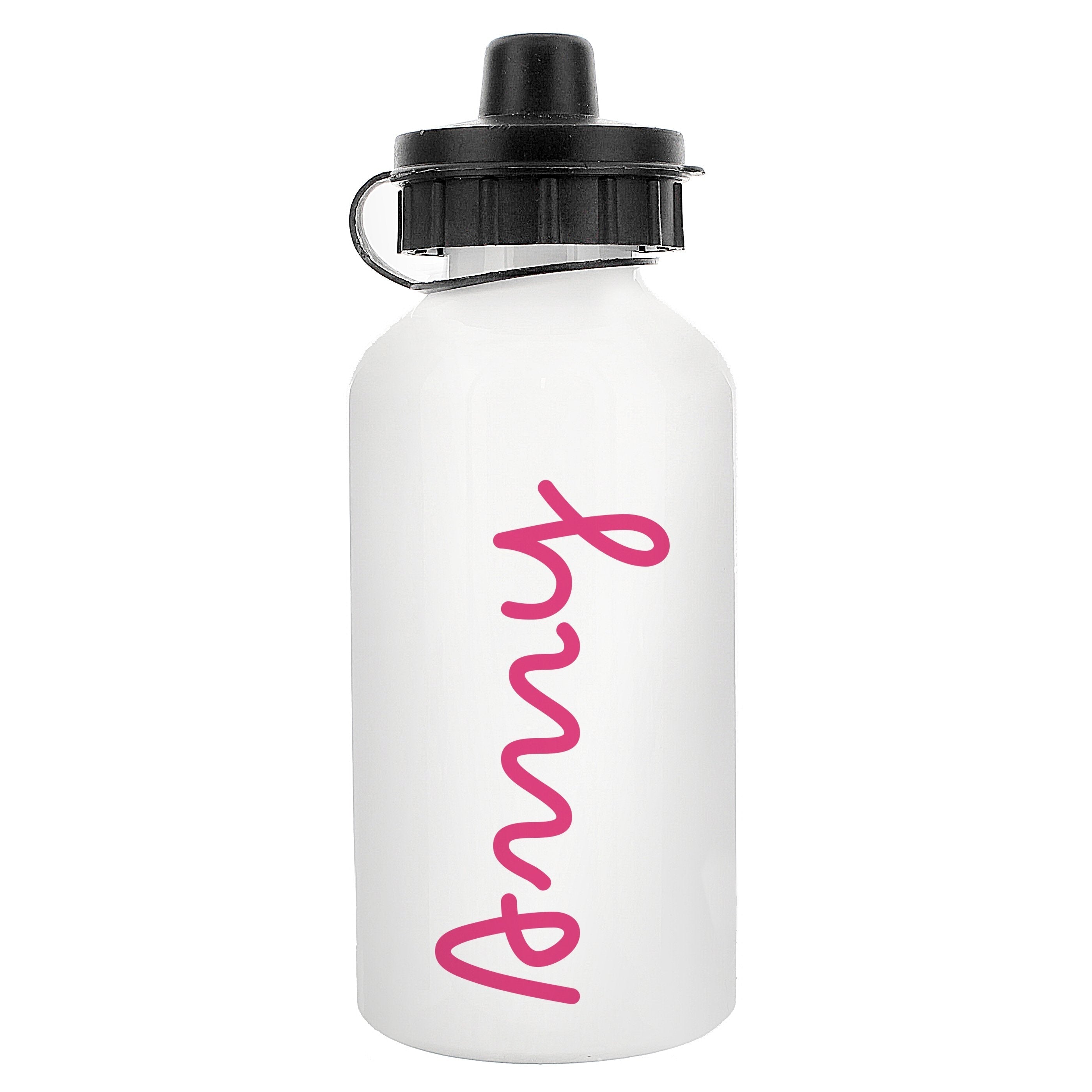 Personalised Pink Name Island Drinks Bottle
