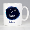 Personalised Pisces Zodiac Star Sign Mug (February 19th - March 20th)