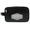 Personalised Plaque Black Vanity Bag