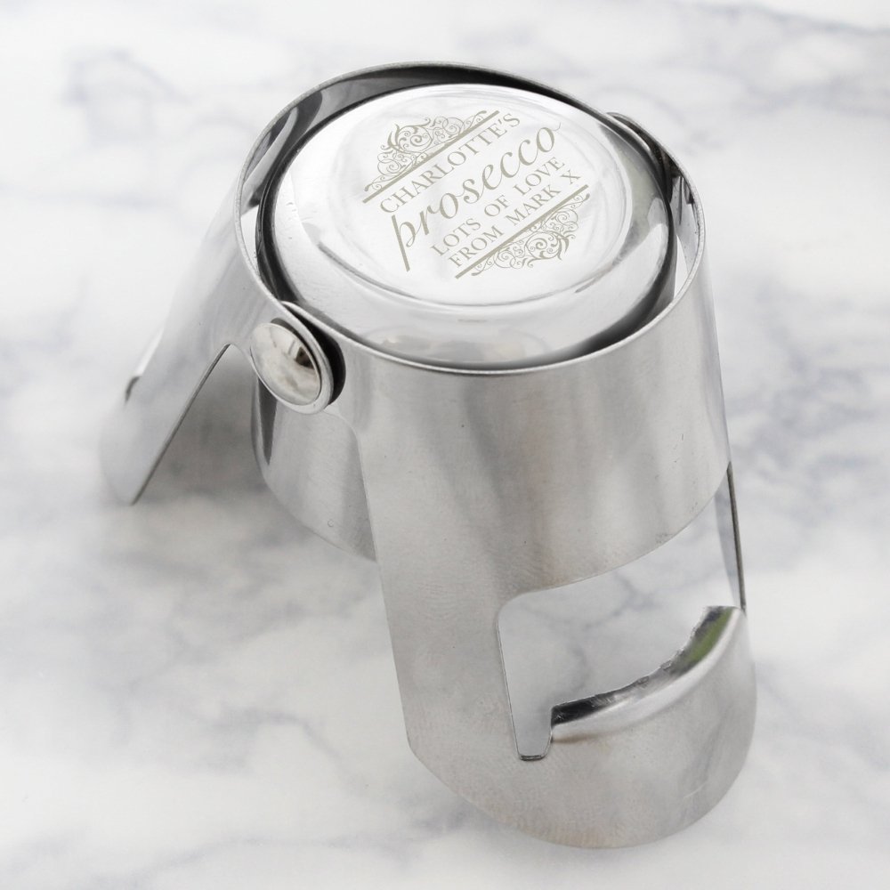 Personalised Prosecco Bottle Stopper