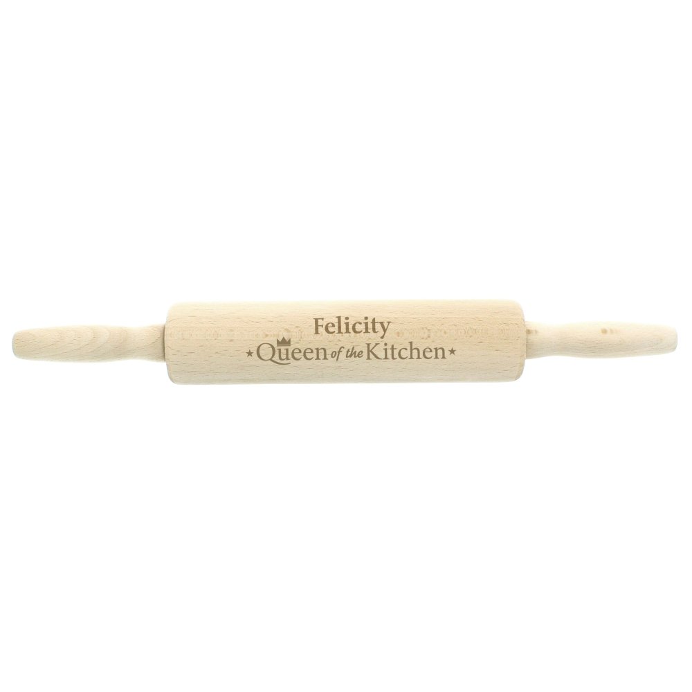 Personalised Queen Of The Kitchen Rolling Pin