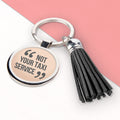 Personalised Personalised Quotes By Mum Tassle Keyring