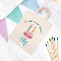 Personalised Personalised Rabbit Natural Easter Egg Hunt Bag
