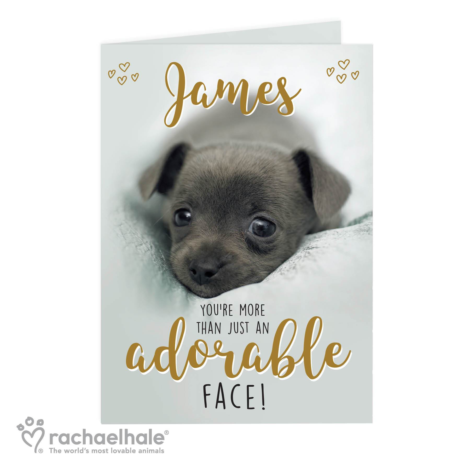 Personalised Rachael Hale Adorable Face Card