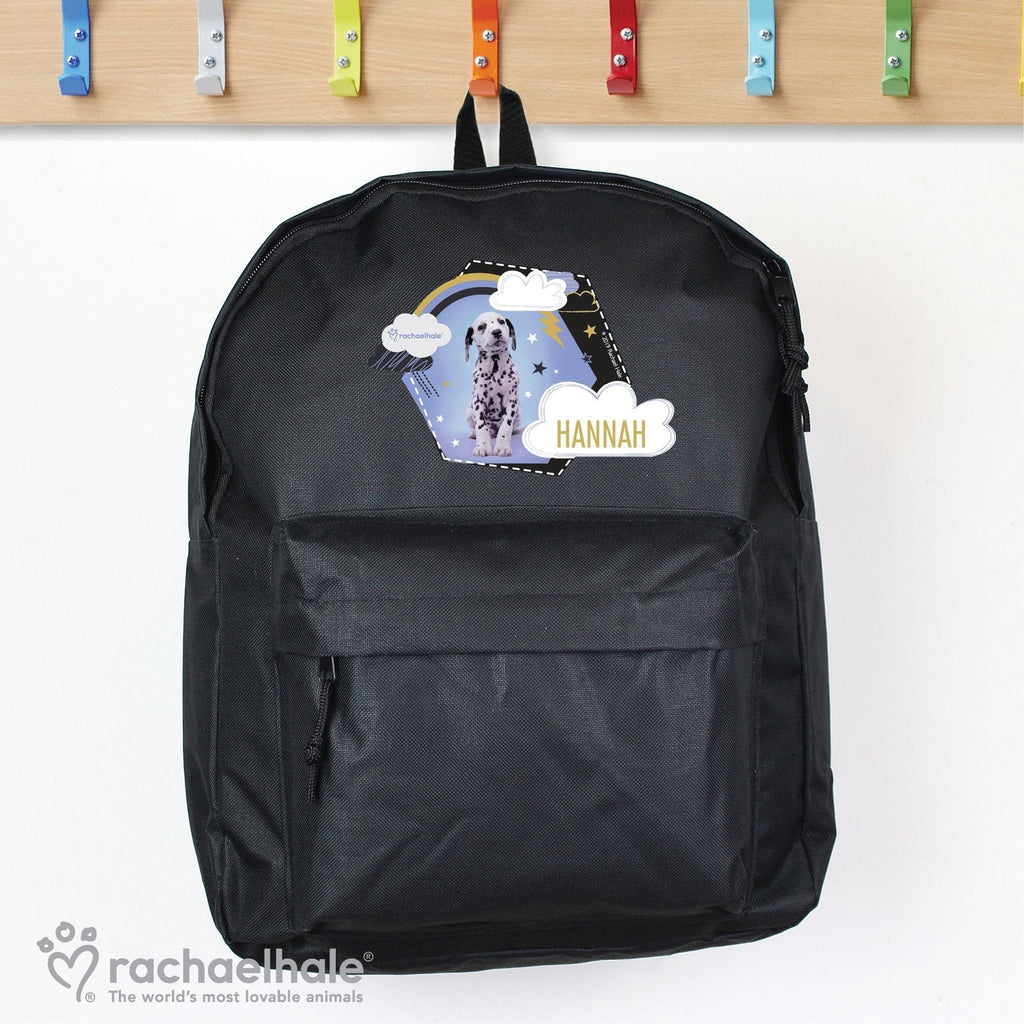Personalised Rachael Hale Dalmatian Black Backpack