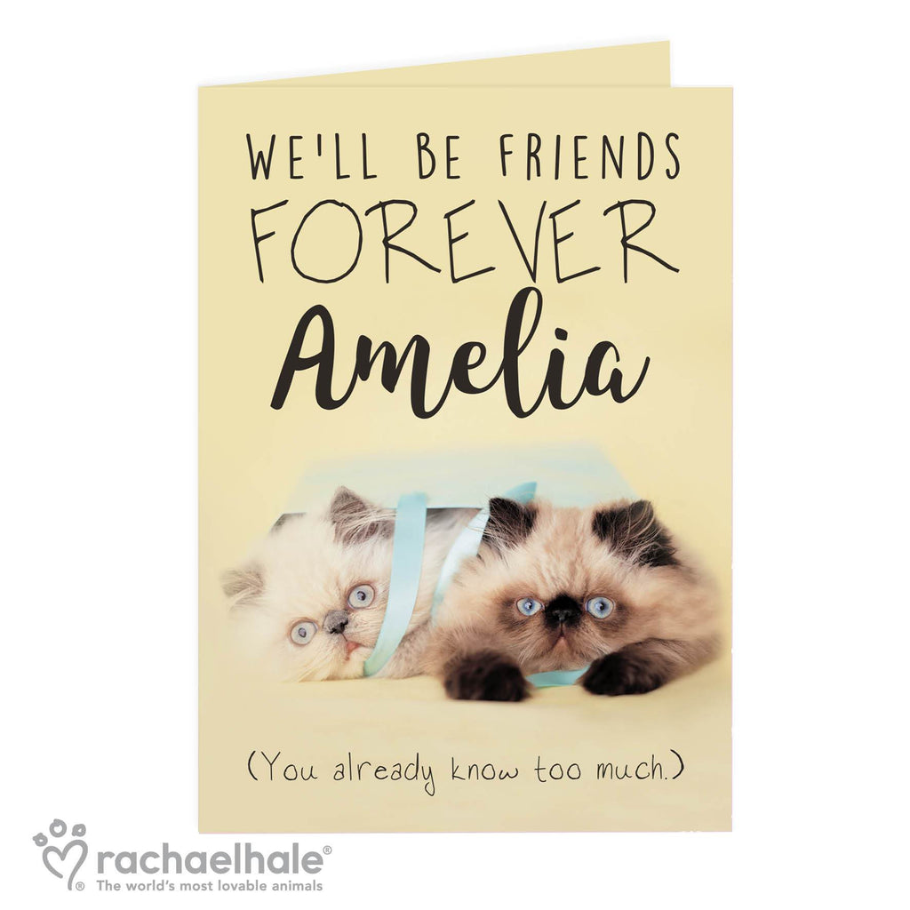 Personalised Rachael Hale Friends Forever Card