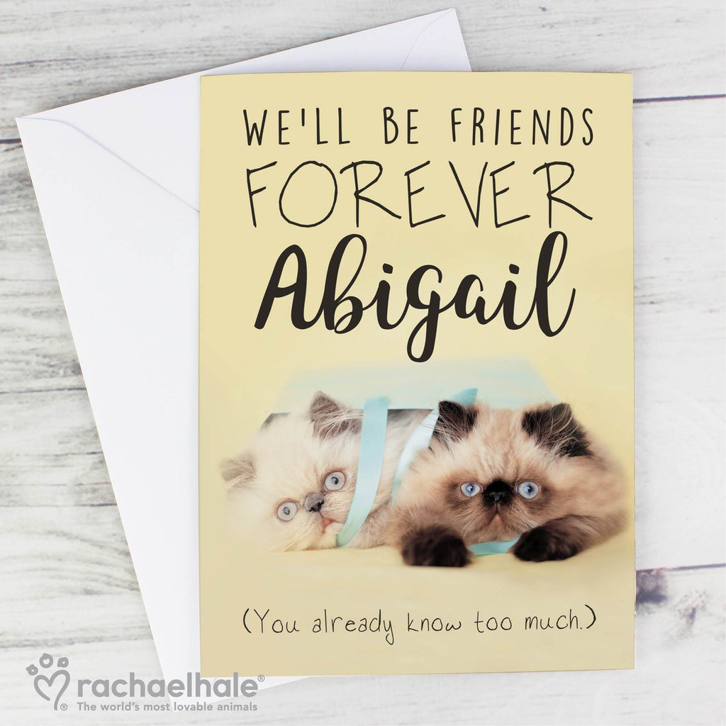 Personalised Rachael Hale Friends Forever Card