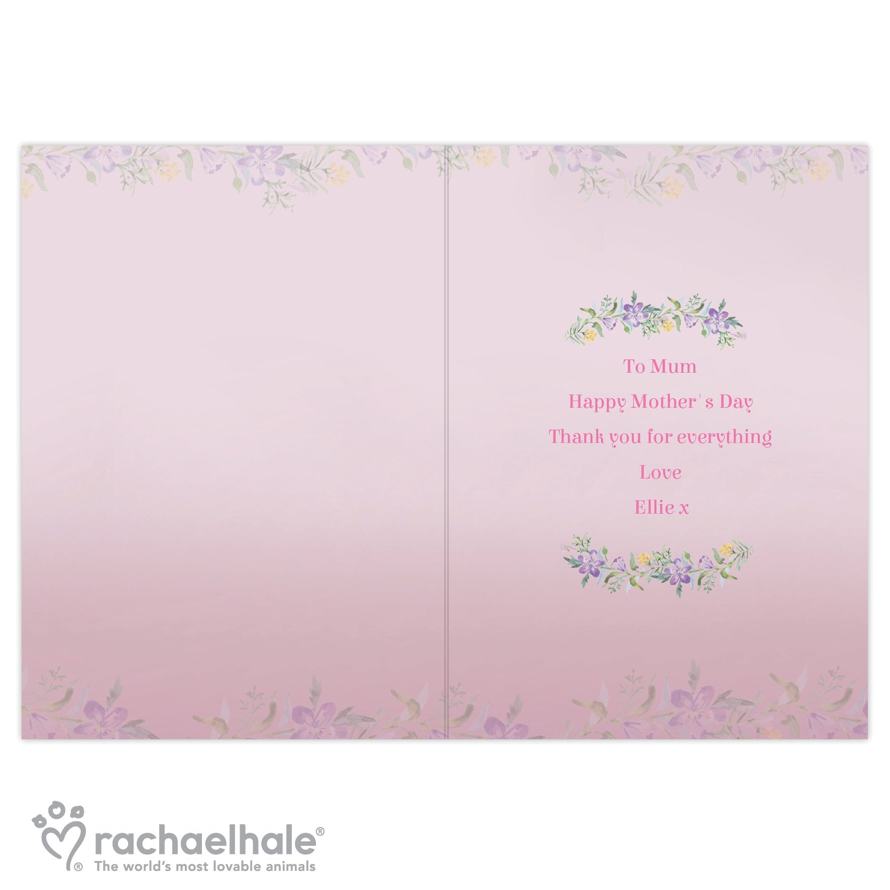 Personalised Rachael Hale 'Happy Mother's Day' Card