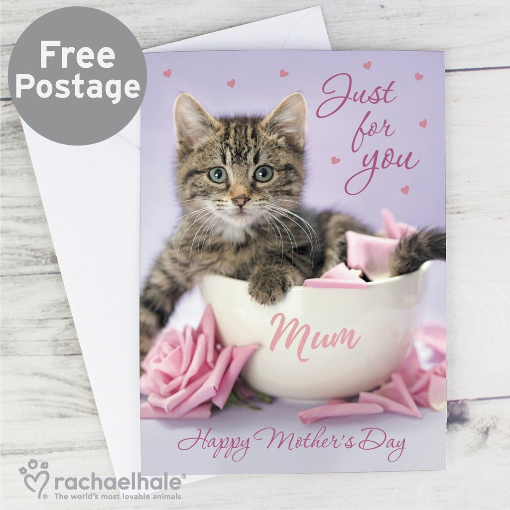 Personalised Rachael Hale 'Just For You' Kitten Card