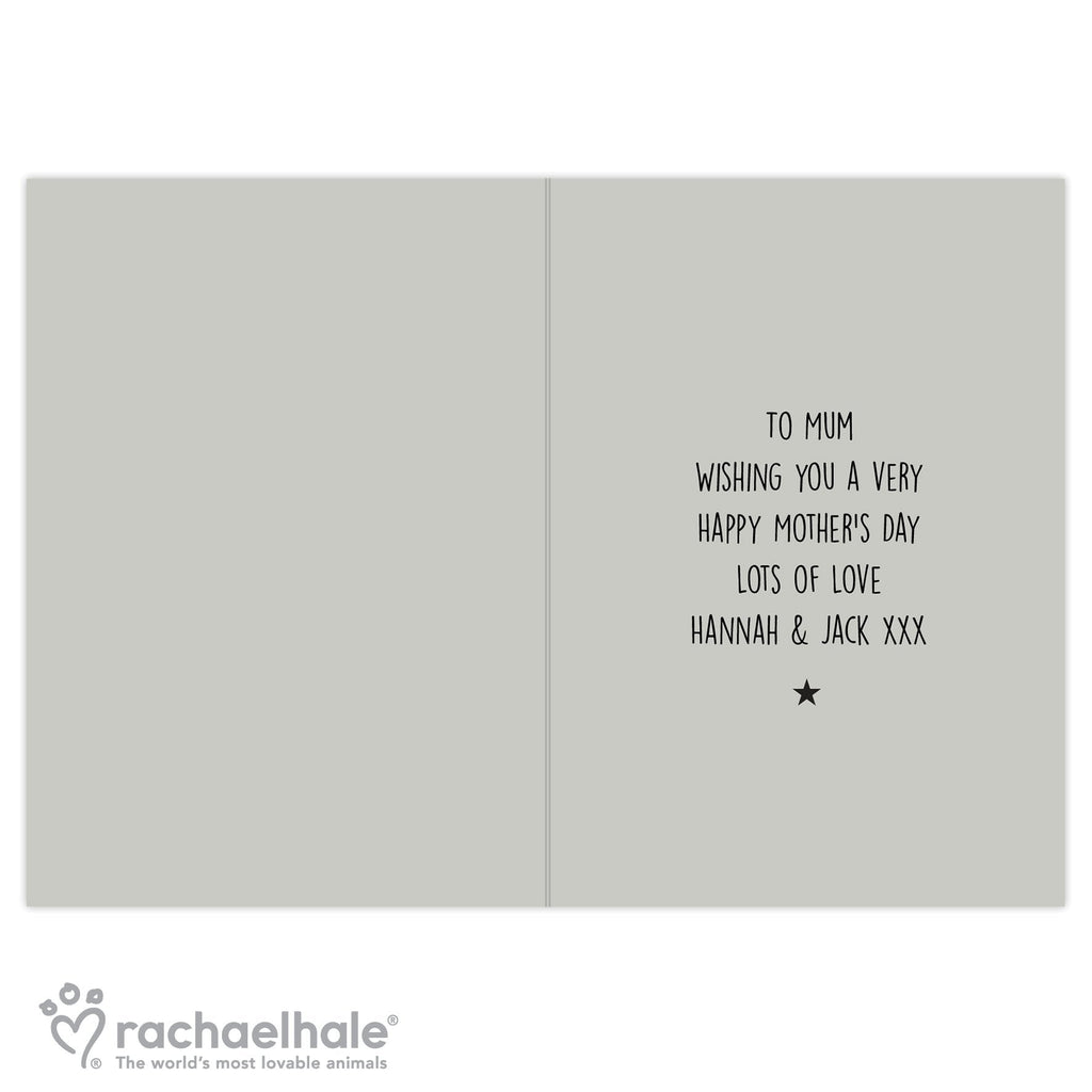 Personalised Rachael Hale 'Nice, Normal Family' Card