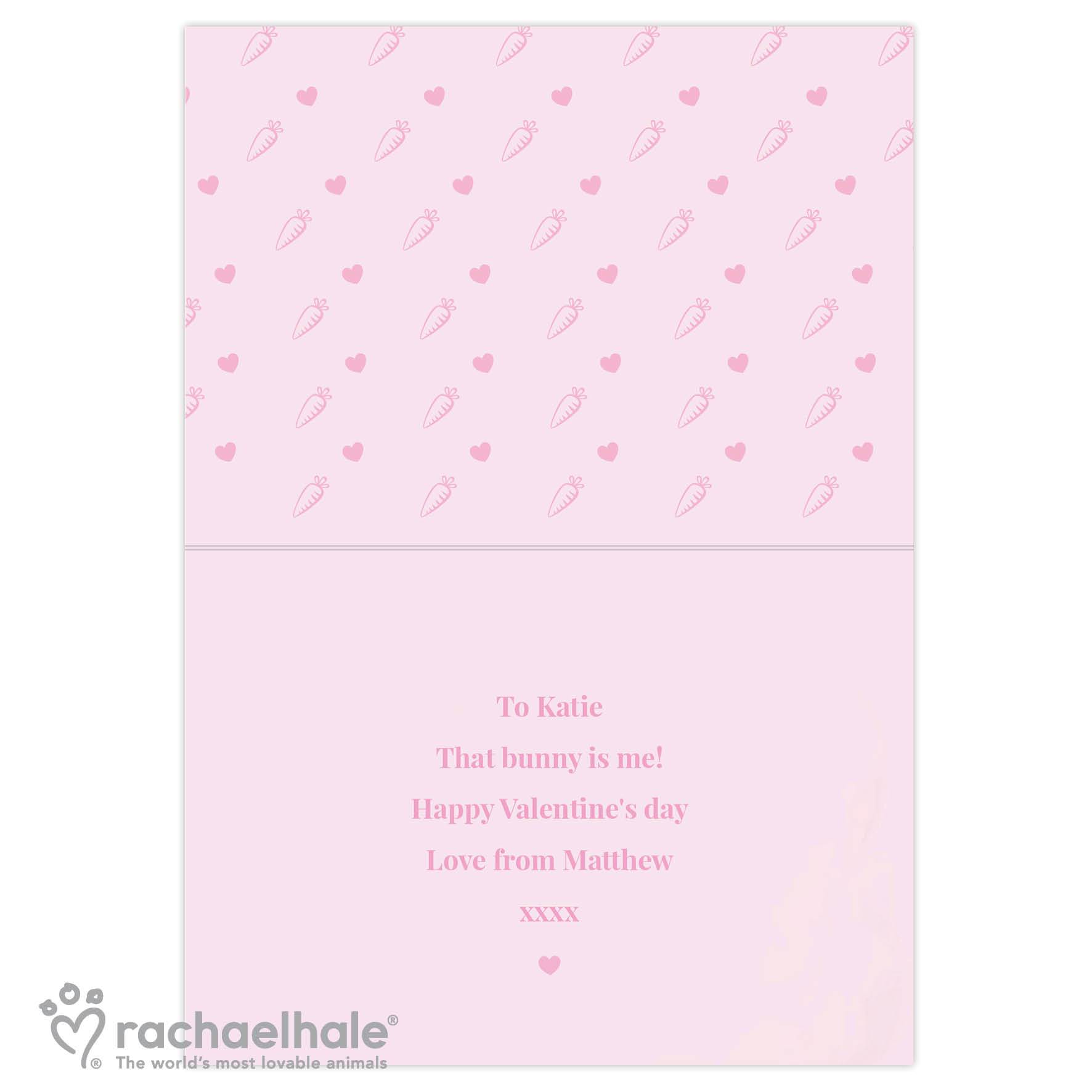 Personalised Rachael Hale 'some Bunny' Card