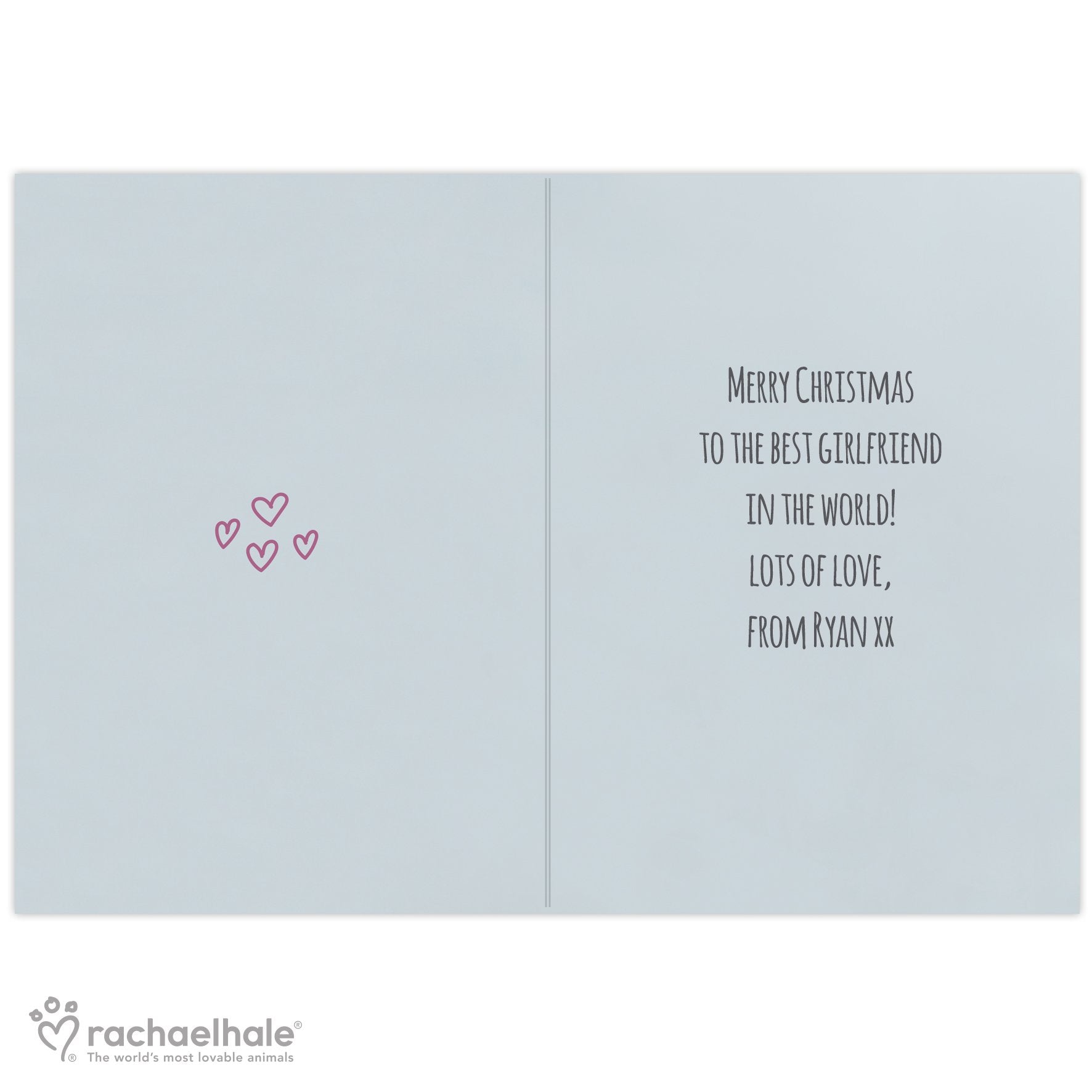 Personalised Rachael Hale Terrier Christmas Card