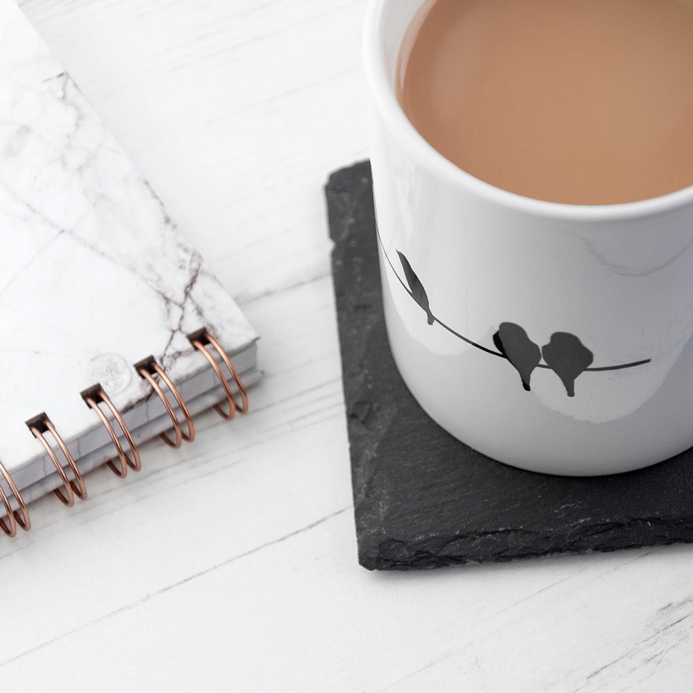 Personalised Rad New Dad Square Slate Keepsake