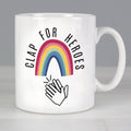 Personalised Rainbow 'Clap For Heroes' Mug