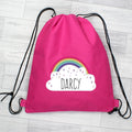 Personalised Rainbow Pink Swim & Kit Bag