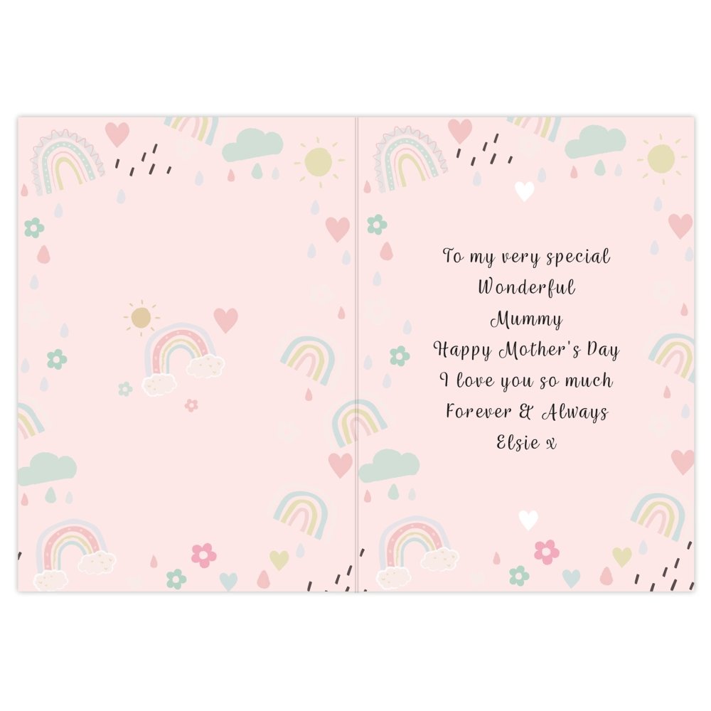 Personalised Rainbows & Sunshine Card