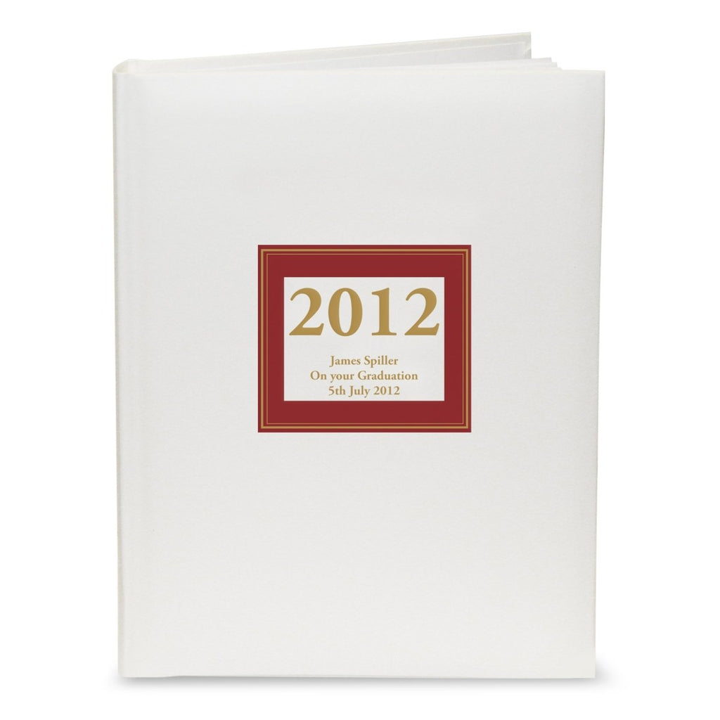 Personalised Red Square Traditional Album