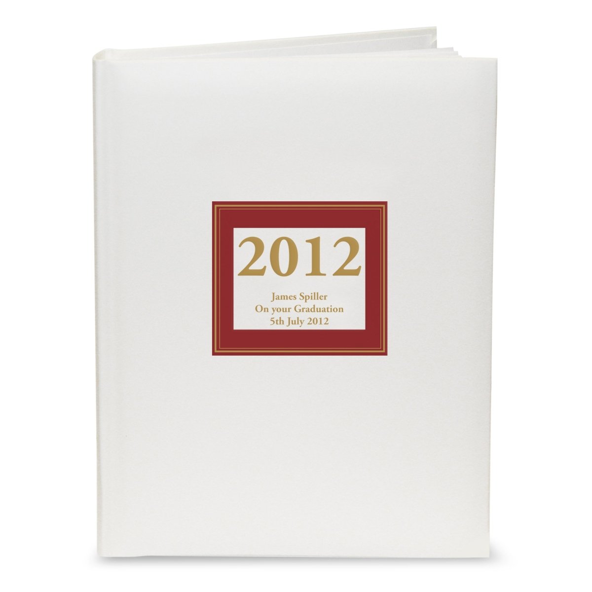 Personalised Red Square Traditional Album