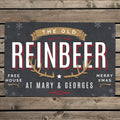 Personalised Reinbeer Metal Sign