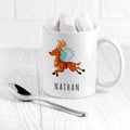 Personalised Personalised Reindeer Christmas White Mug