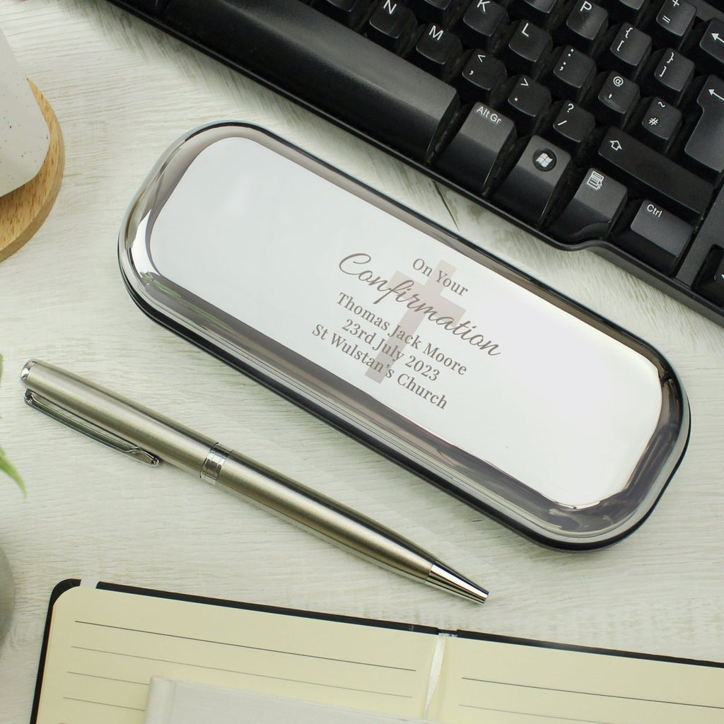 Personalised Religious Pen And Box Set