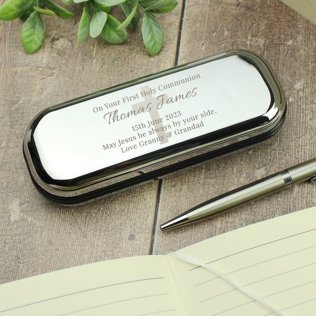 Personalised Religious Pen And Box Set