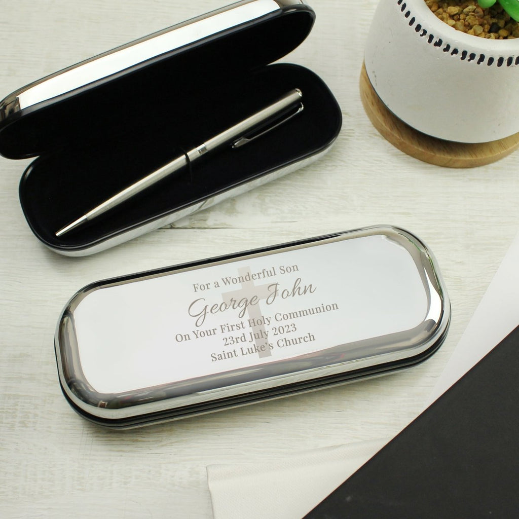 Personalised Religious Pen And Box Set