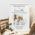 Personalised Reserved For Memorial A3 White Framed Print
