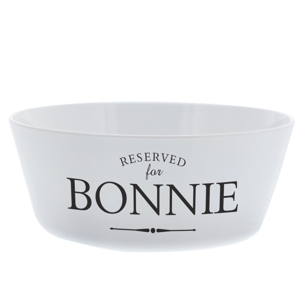 Personalised Reserved For Plastic Cat Bowl