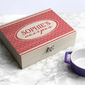 Personalised Retro Geometric Recipe Box