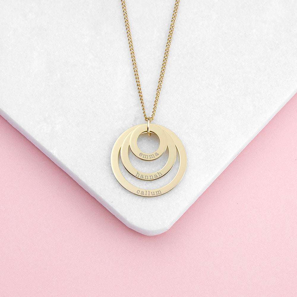 Personalised Rings of Love Necklace