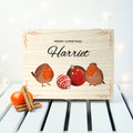 Personalised Personalised Robin Baubles Christmas Tea Box