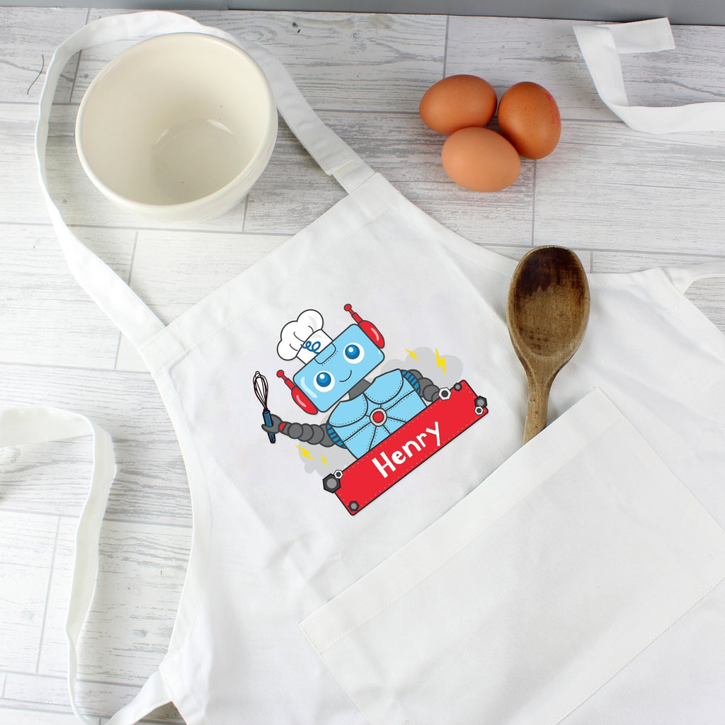 Personalised Robot Children's Apron