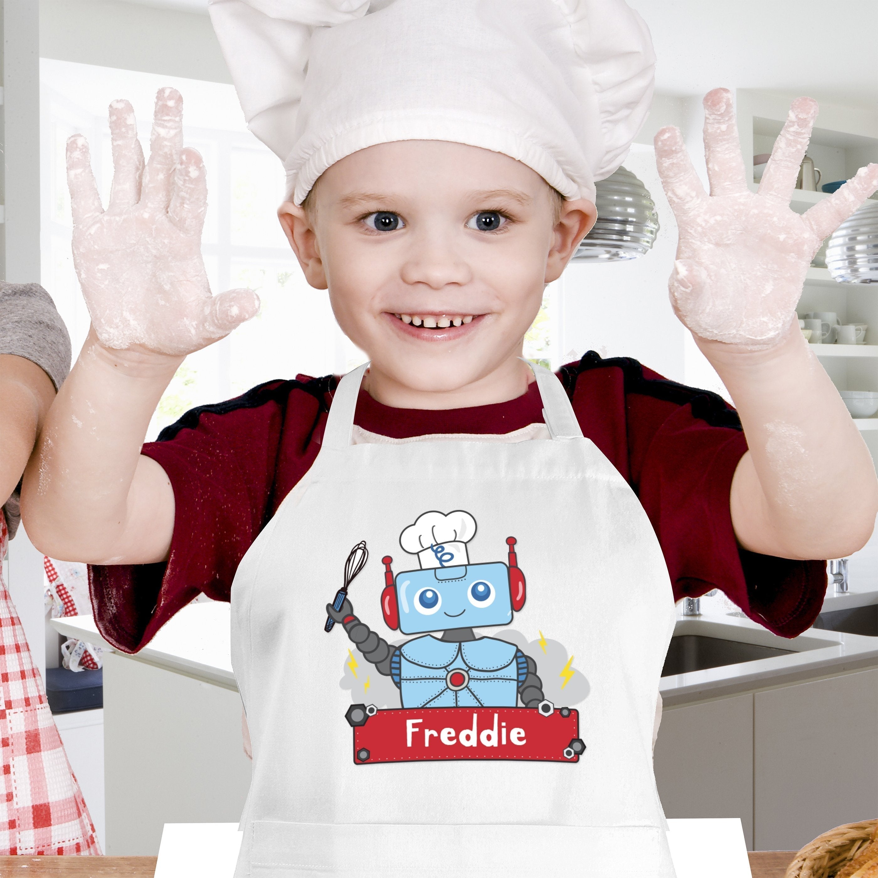 Personalised Robot Children's Apron