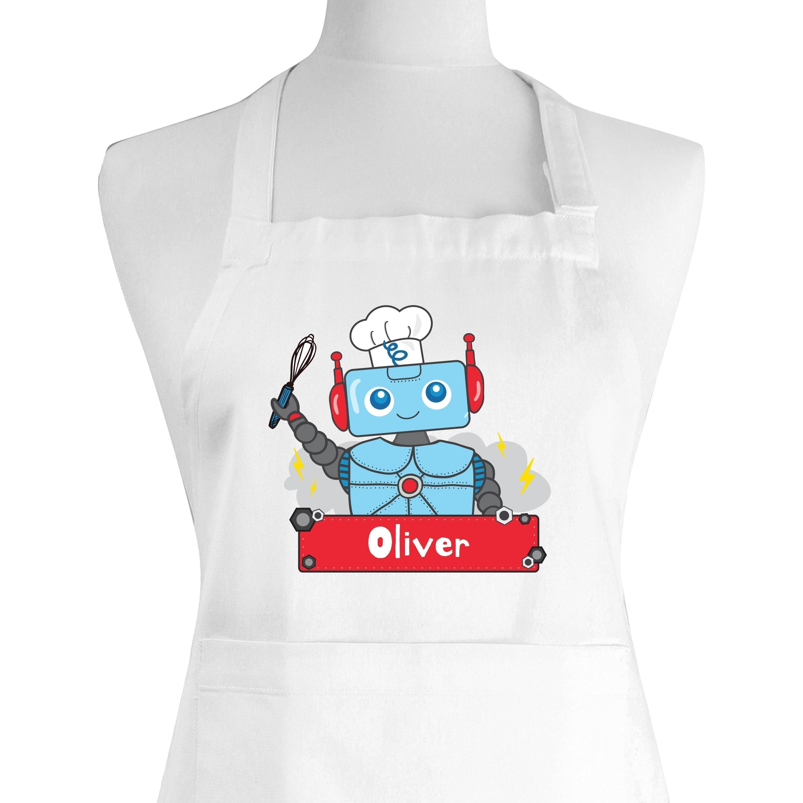 Personalised Robot Children's Apron