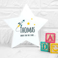 Personalised Rocket To The Stars Keepsake