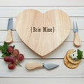 Personalised Romantic Brackets Heart Cheese Board