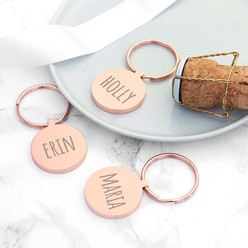 Personalised Round Keyring