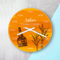Personalised Personalised Rum O'Clock Glass Clock