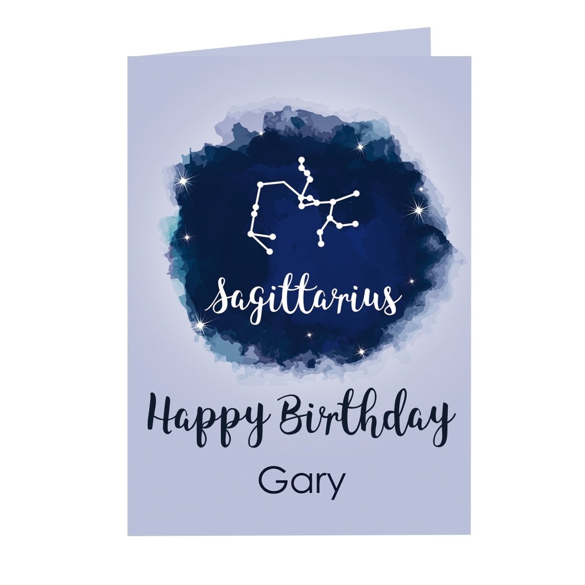 Personalised Sagittarius Zodiac Star Sign Card (November 22nd - December 21st)