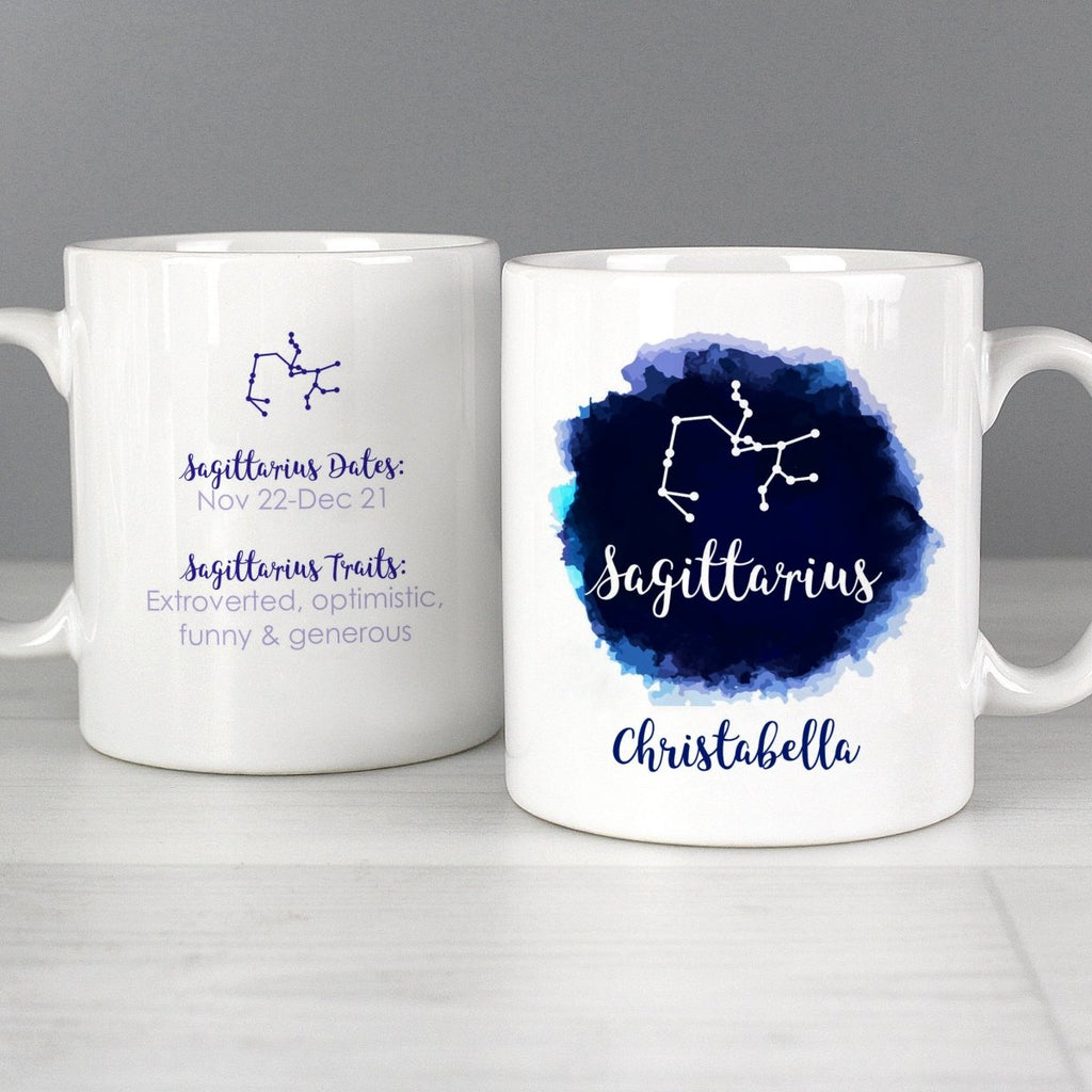 Personalised Sagittarius Zodiac Star Sign Mug (November 22nd - December 21st)