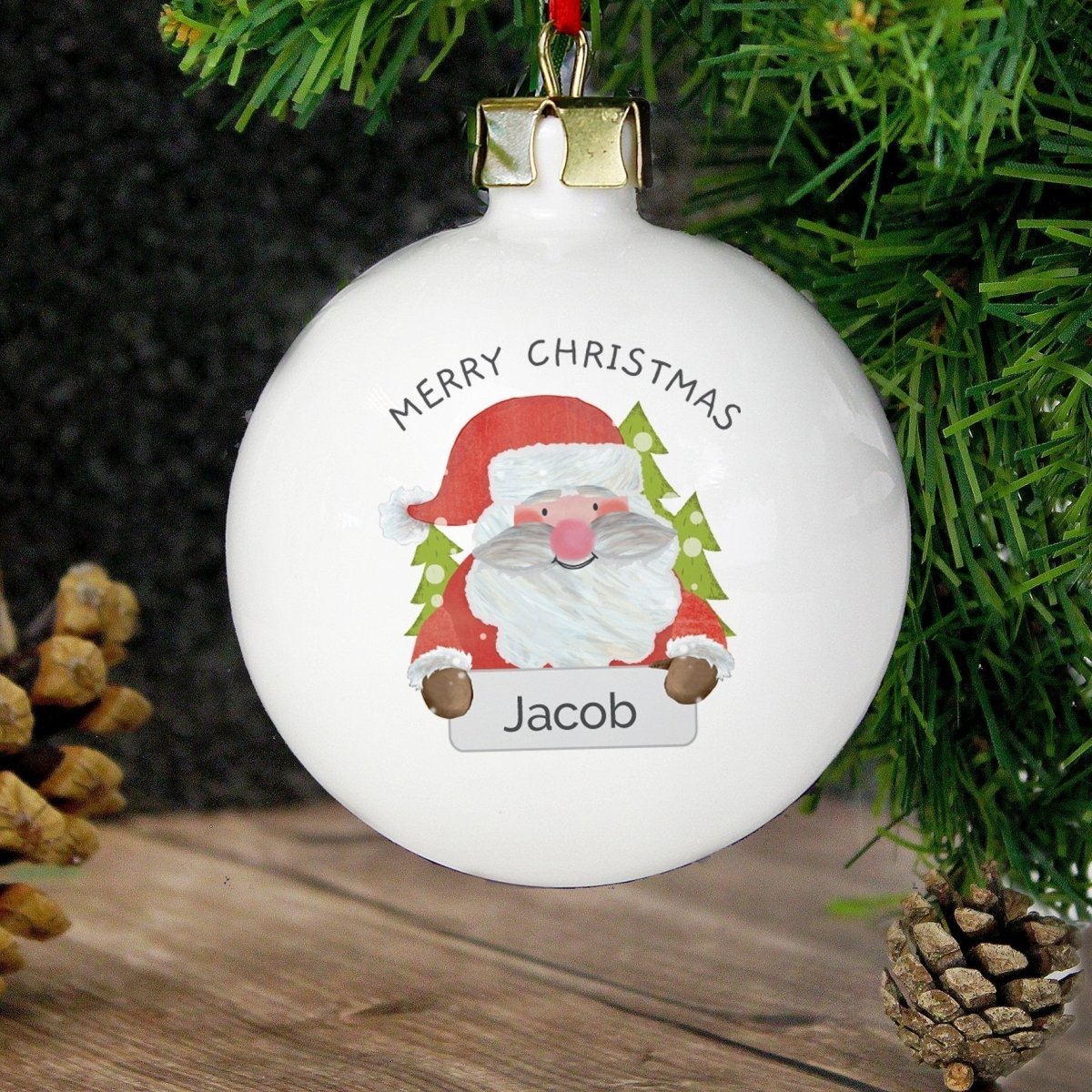 Personalised Santa Claus Bauble