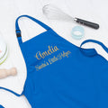 Personalised Personalised Santas Little Helper Childrens Blue Waterproof Apron