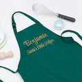 Personalised Personalised Santas Little Helper Childrens Green Waterproof Apron